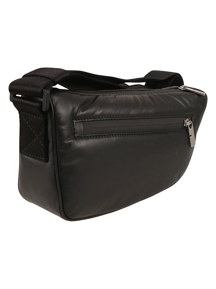 Burberry Smooth Leather Shoulder Bag With Design