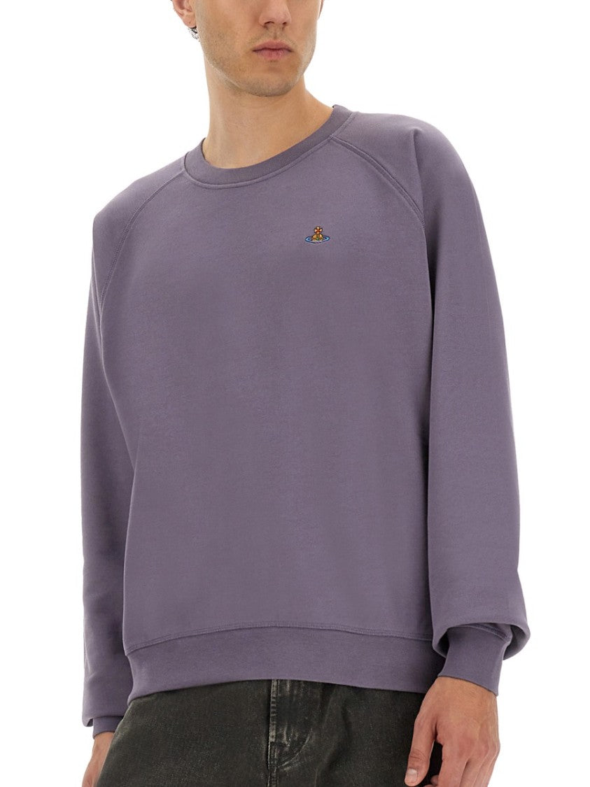 Vivienne Westwood Raglan Sleeve Sweatshirt In Soft Cotton
