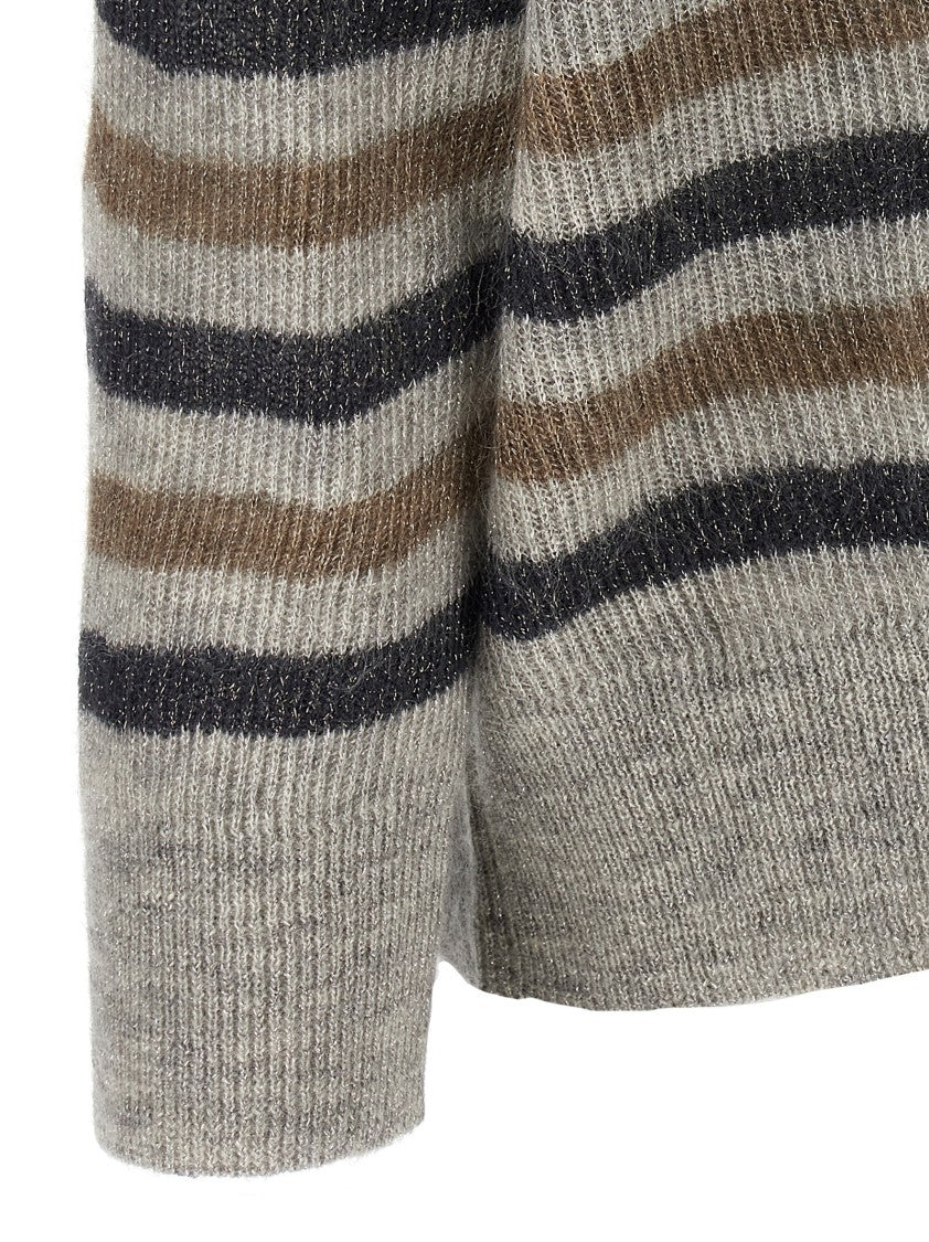 Brunello Cucinelli Lurex Wool Cardigan