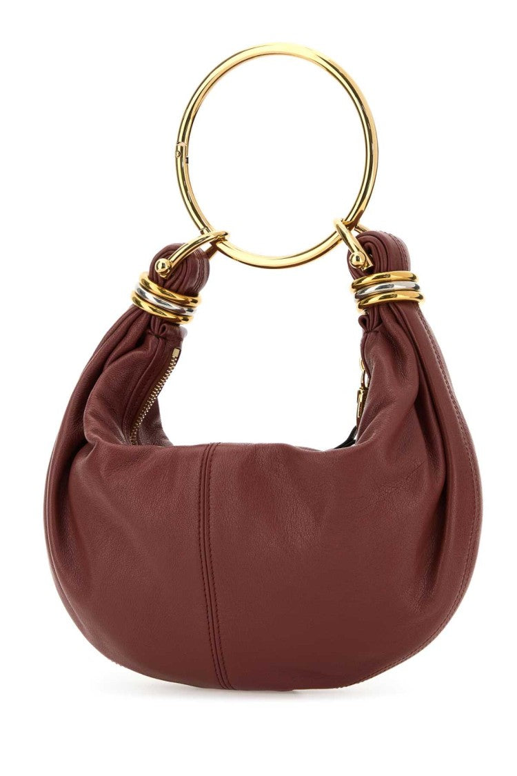 Chloé Antiqued Pink Leather Small Bracelet Handbag