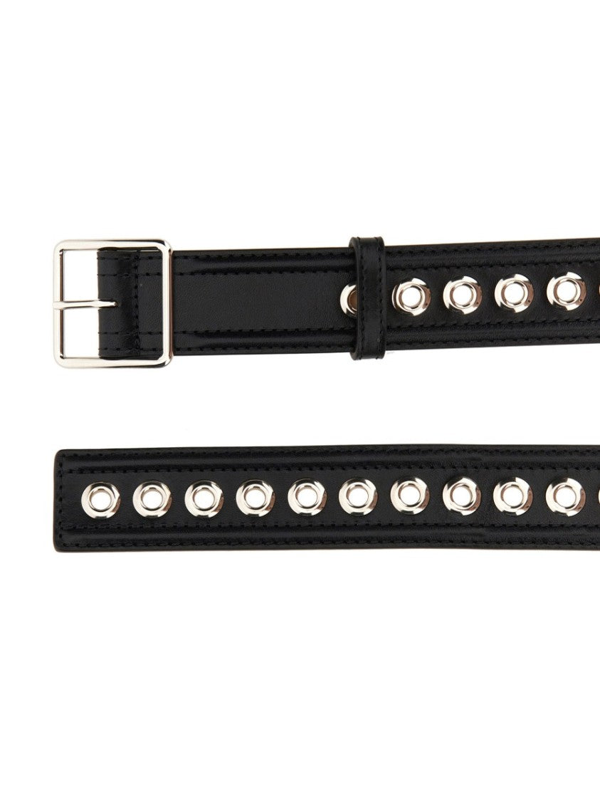 Alexander Mcqueen Medium Belt With Eyelets