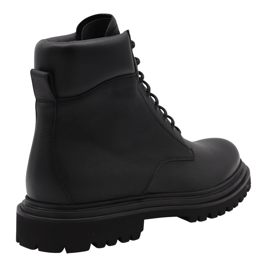 Dolce & Gabbana High-Top Lace-Up Boots With Rugged Sole