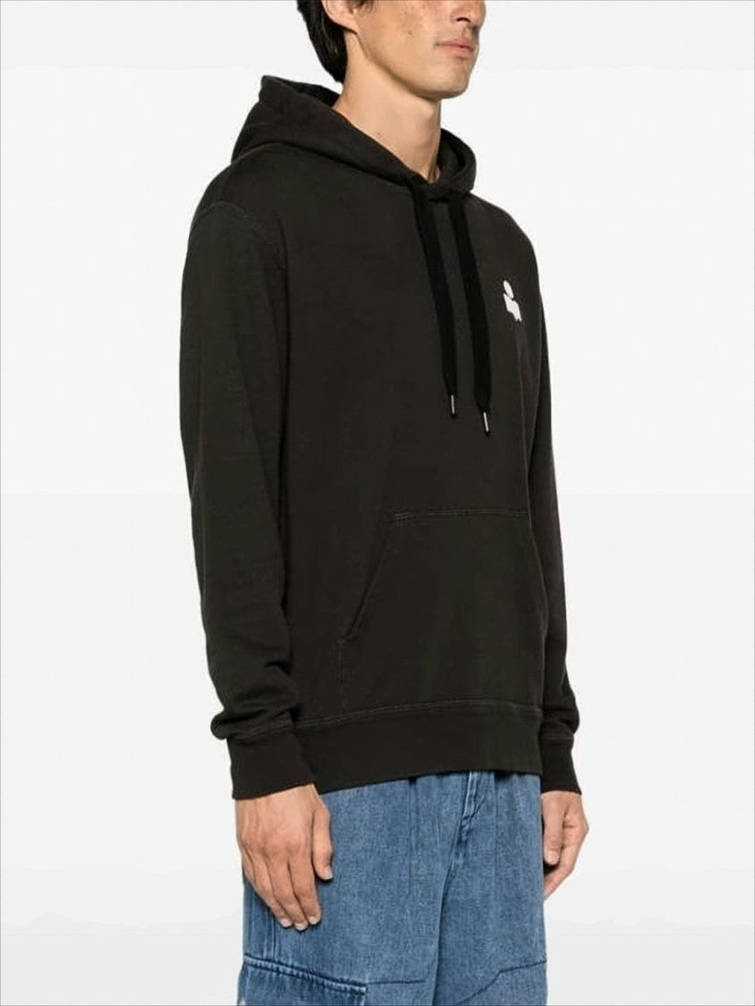 Isabel Marant Relaxed Fit Black Hoodie With Adjustable Drawstring