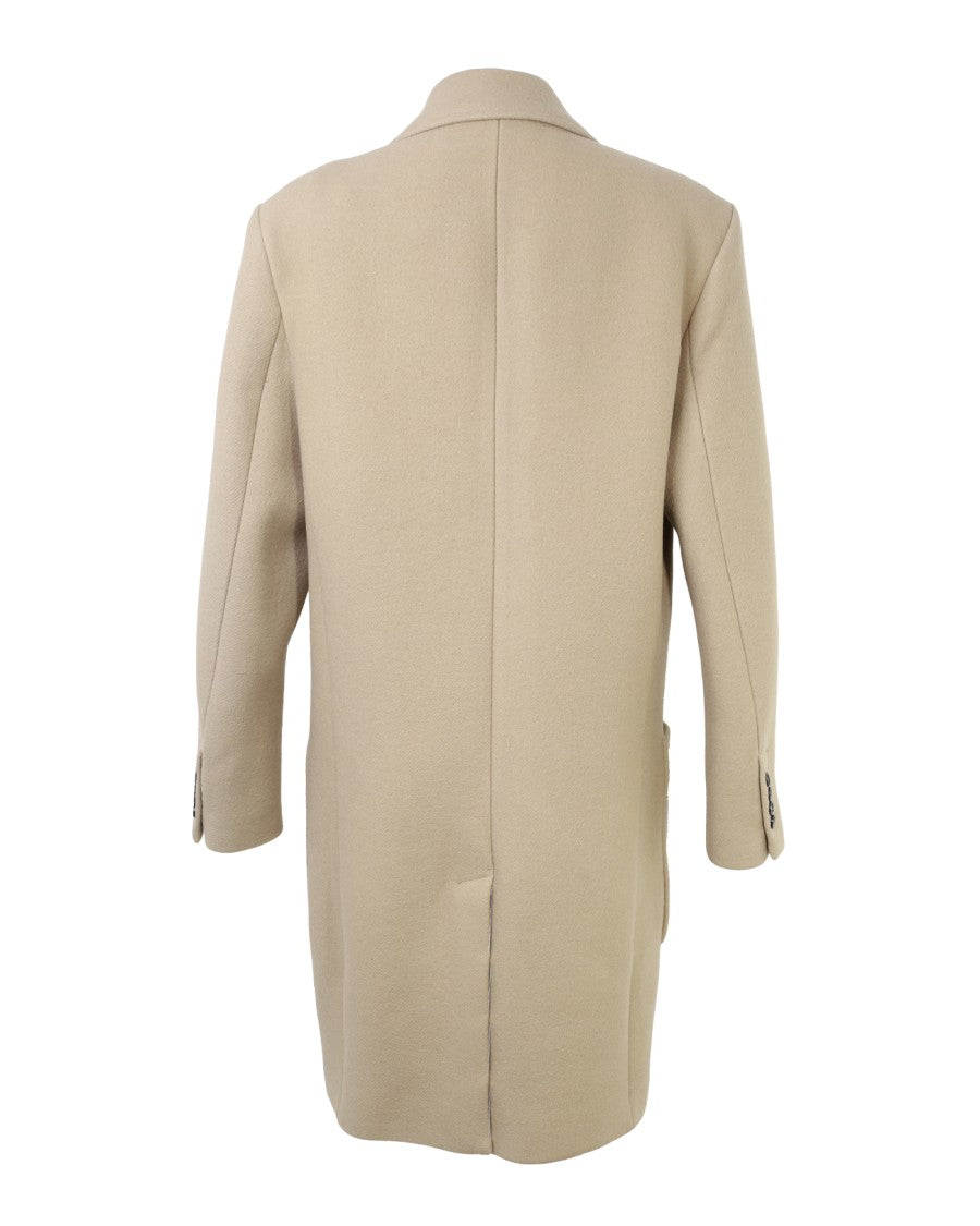 Ami Tailored Two-Button Coat In Water-Repellent Virgin Wool