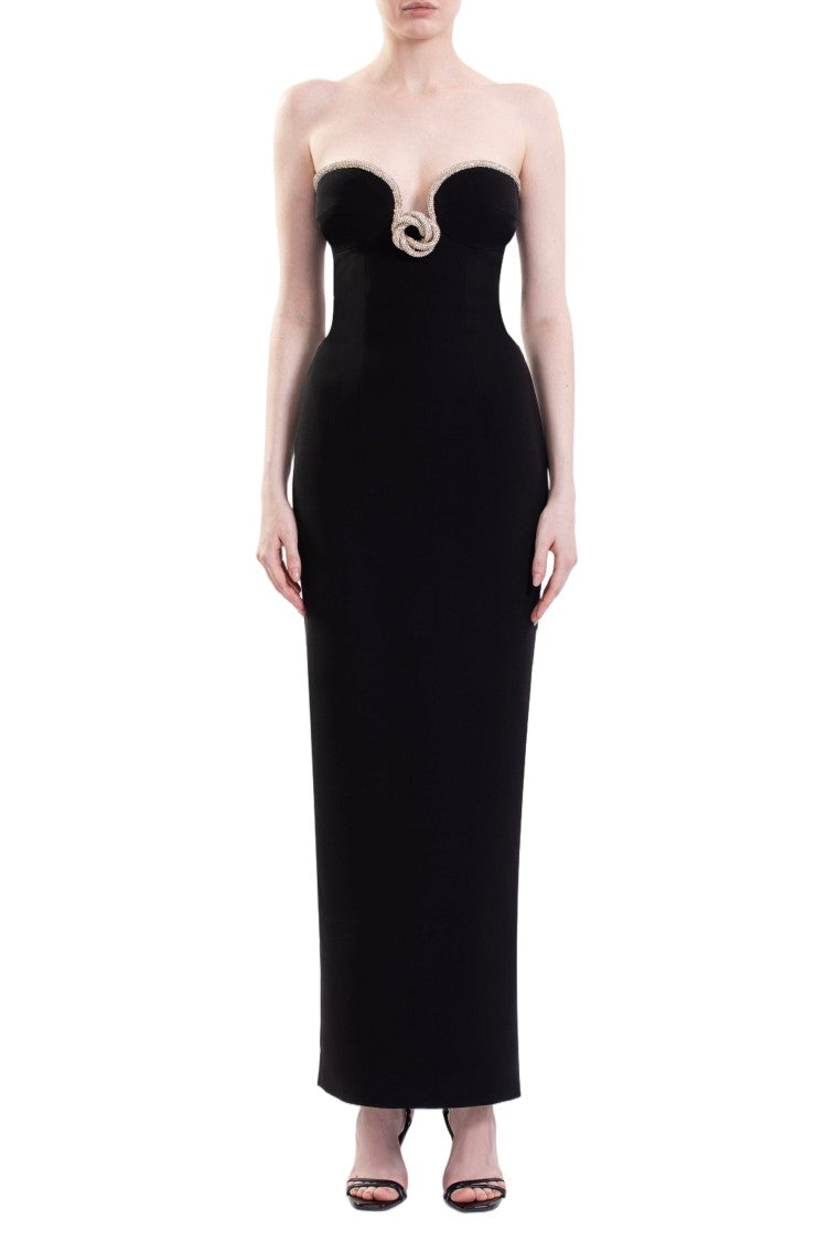 Saiid Kobeisy Strapless Dress With Crystal Embellishment