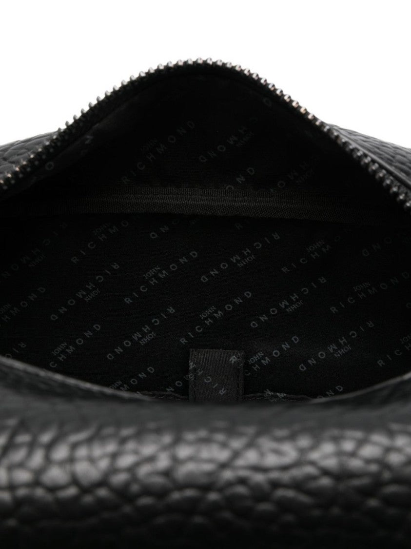 John Richmond Structured Black Bag With Clean Lines