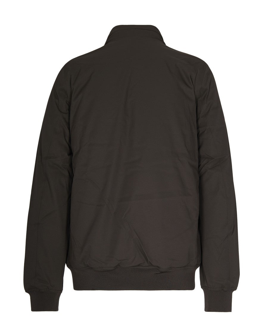 K-Way Black Olive/Blue Amaury Twill Marmotta Jacket