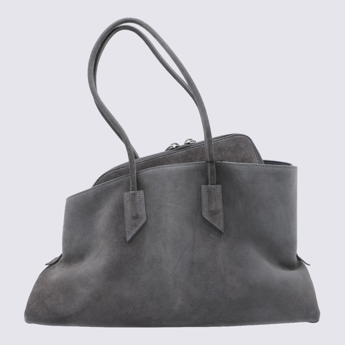 The Attico Suede-Like Slouchy Handbag With Dual Handles