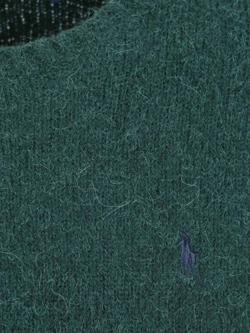 Polo Ralph Lauren Crew Neck Sweater With Ribbed Trims