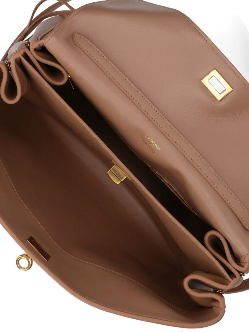 Balenciaga Calfskin Handbag With Gold Hardware