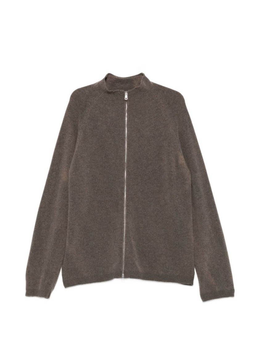 Our Legacy Full-Zip Merino Wool High-Collar Sweater