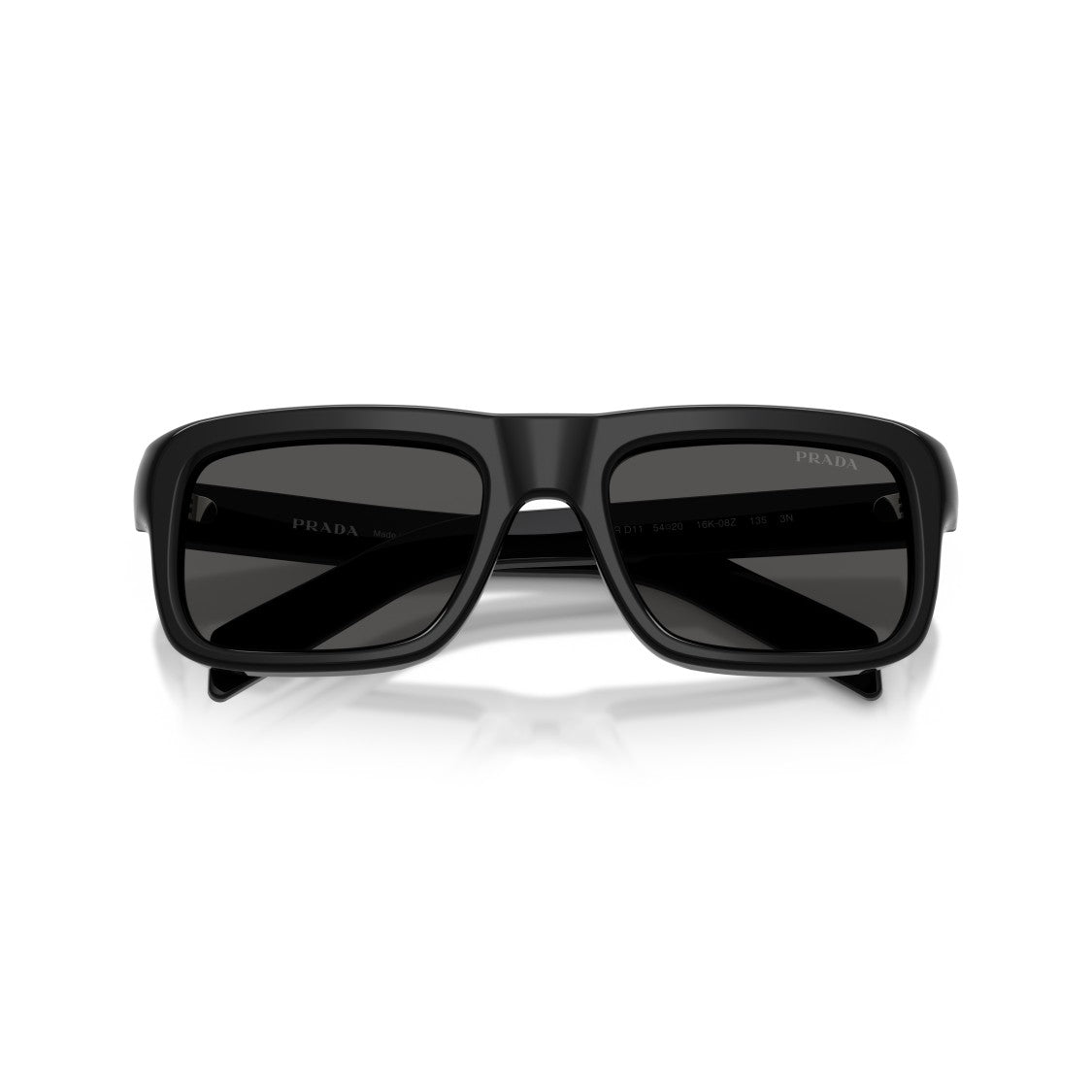 Prada 0Pr D11s Rectangular Black Acetate Sunglasses