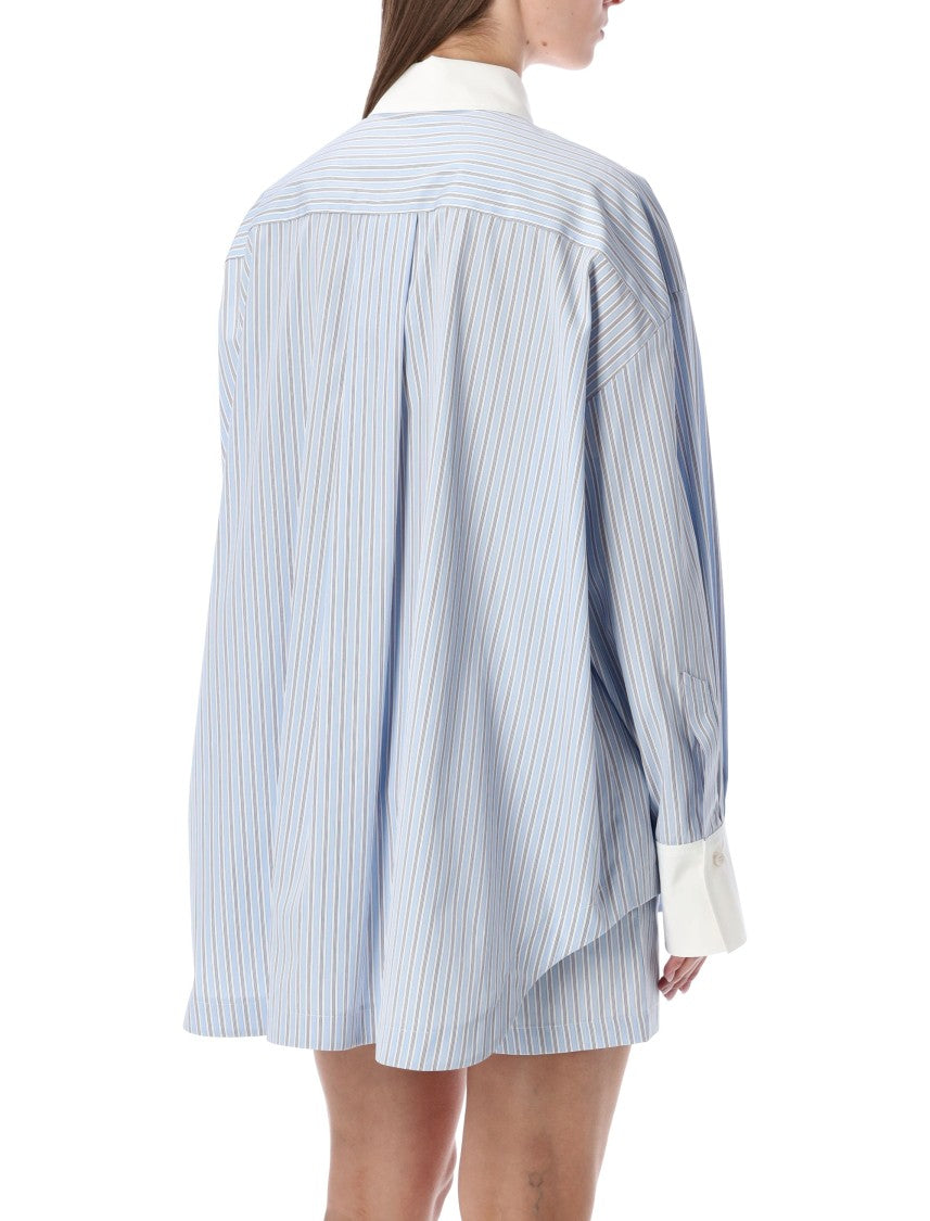 The Attico Diana Oversized Striped Shirt
