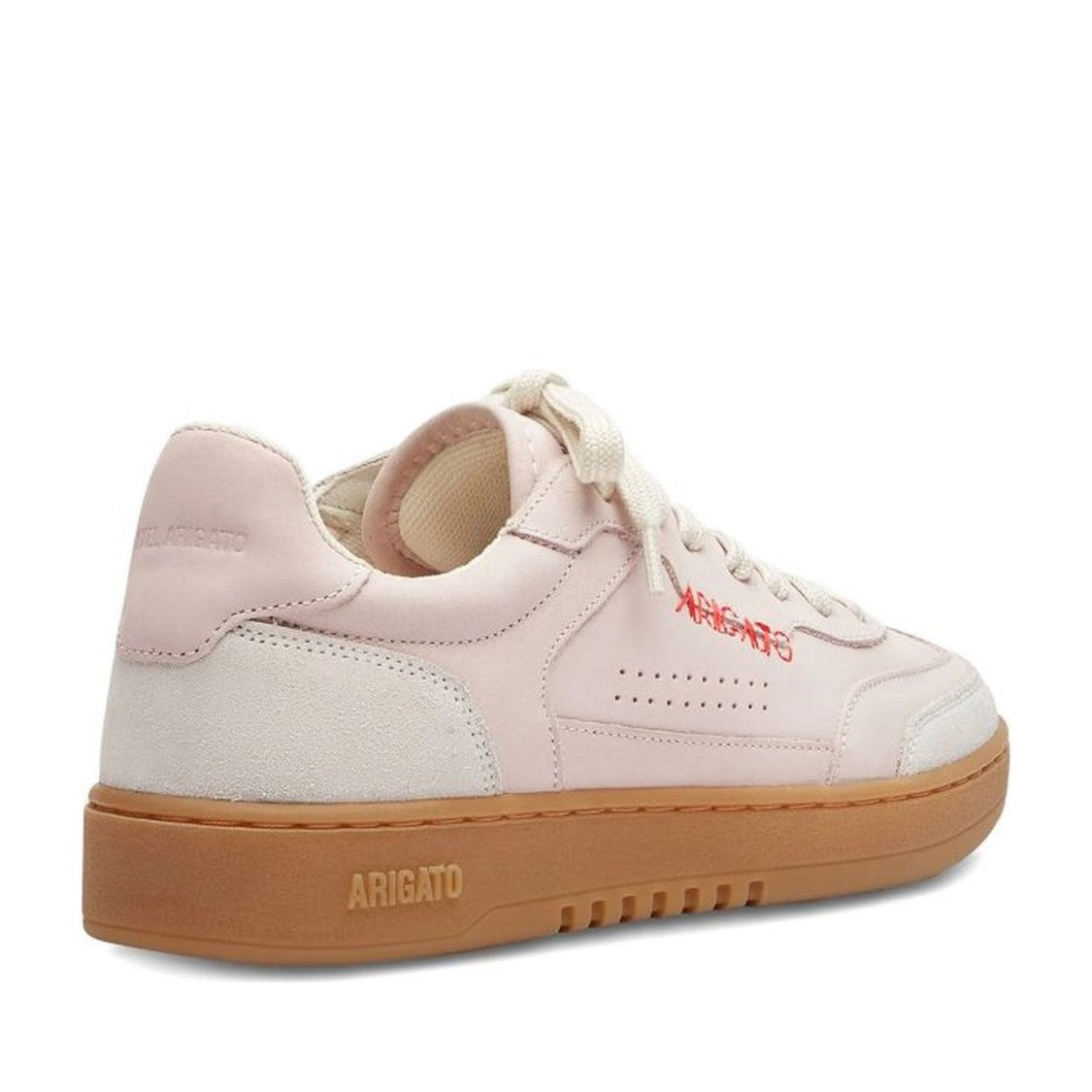 Axel Arigato Beige Dice Suede Accents Perforated Leather Sneakers