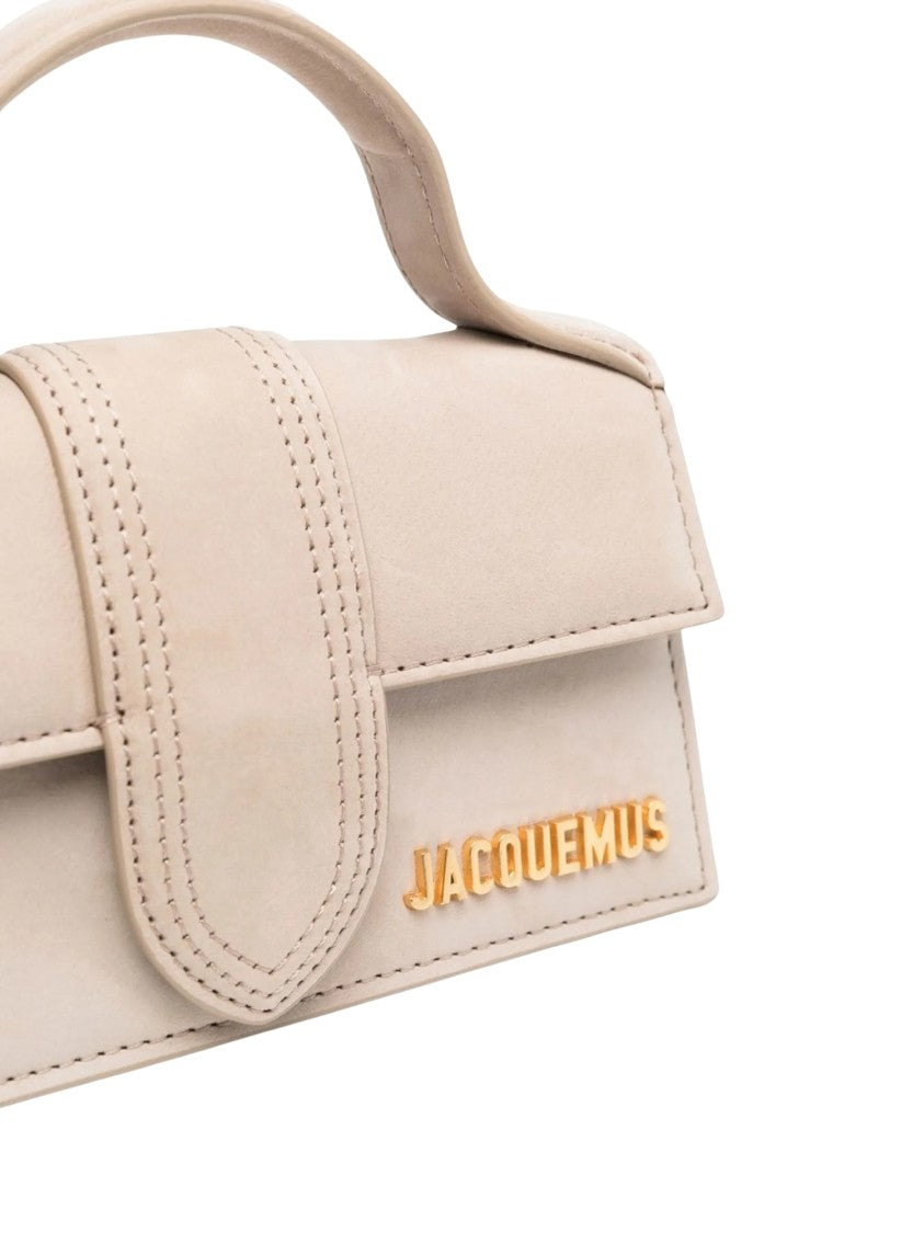 Jacquemus Beige Leather Structured Le Bambino Tote Bag
