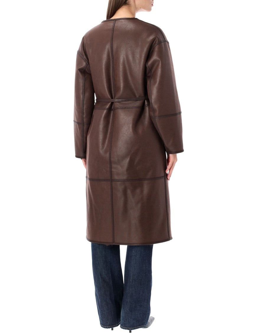 Urbancode Coat Toscana Faux Fur Reversabel Reversible Belted Coat