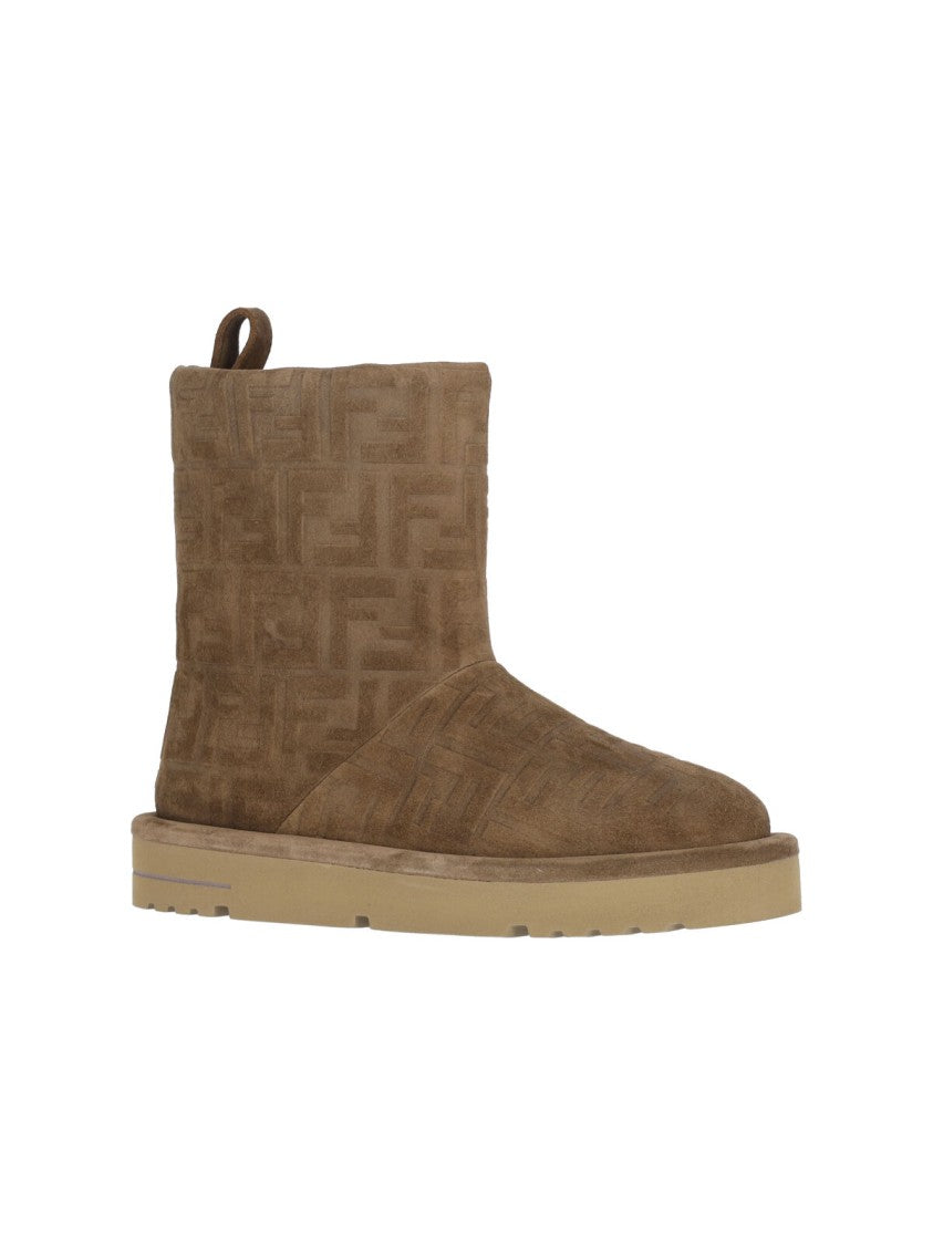 Fendi "Apres Chic" Ankle Boots – Brown/Blue