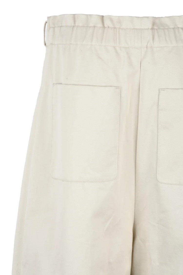 Add High Waist Wide Leg Chino Trousers - Beige