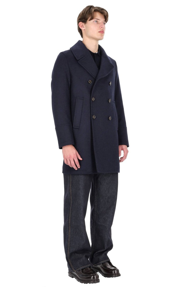 Sealup Loro Piana Wool Double-Breasted Peacoat