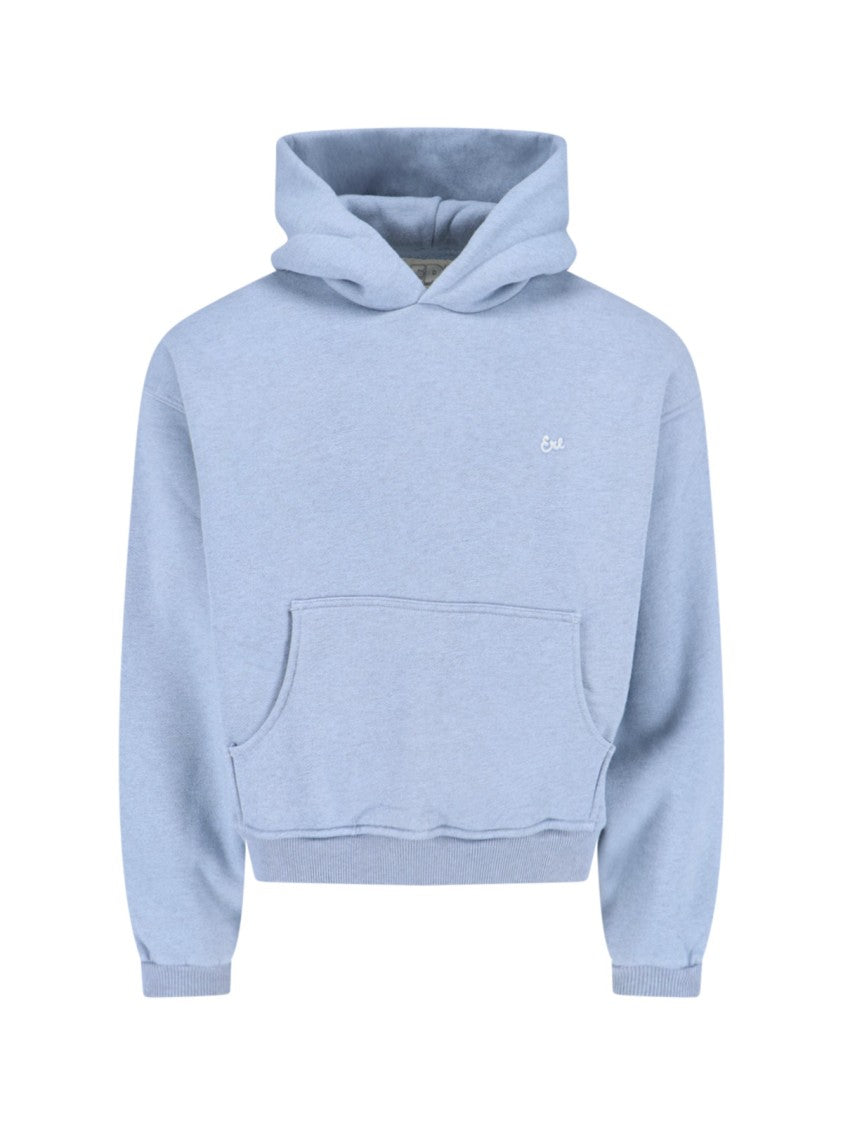 Erl "Heathered" Hoodie – Light Blue