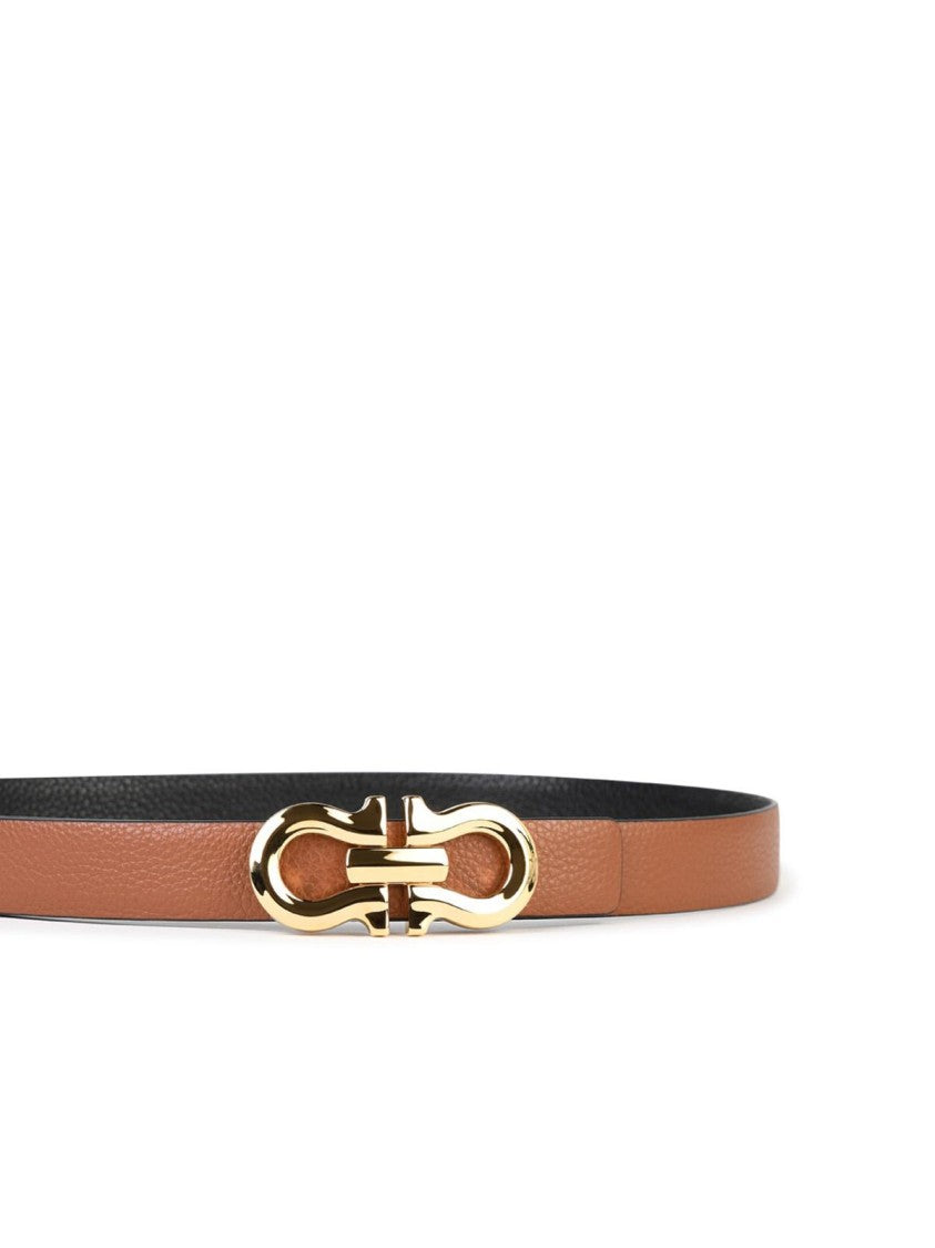 Salvatore Ferragamo Brown Leather Belt