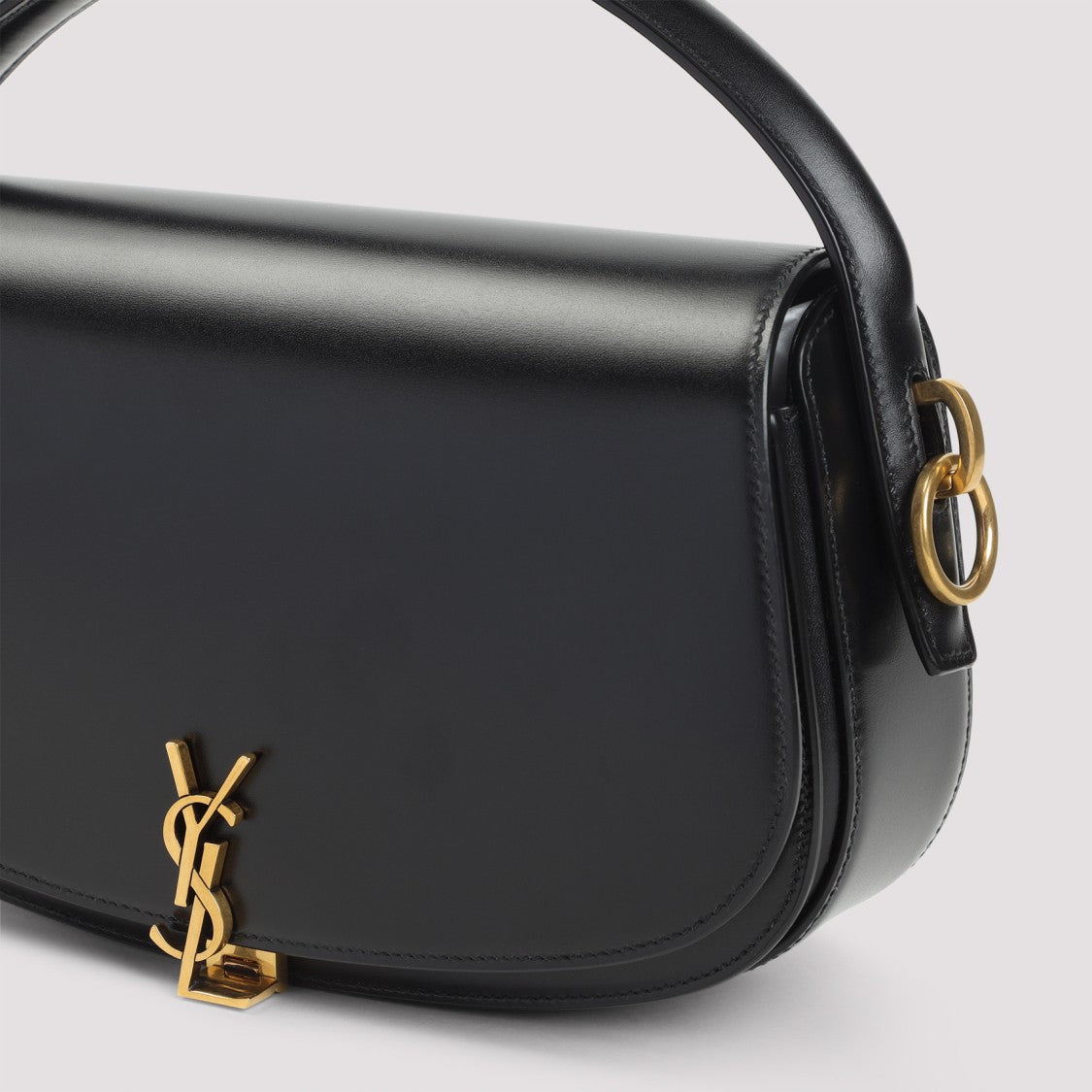 Saint Laurent Black Leather Shoulder Bag
