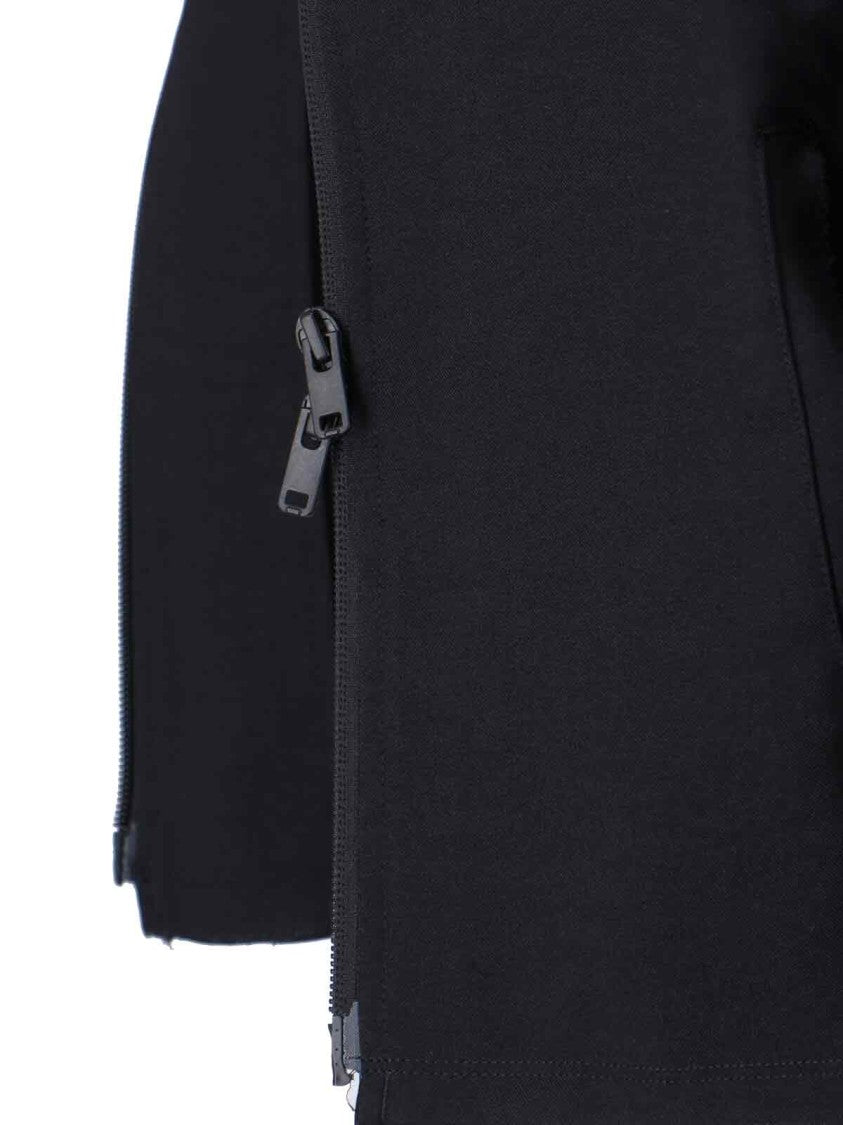 Y-3 Zip Sweatshirt In Black Recycled Fabric, High Neck