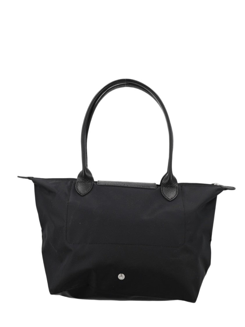 Longchamp Le Pliage Medium Minimalist Black Tote Bag