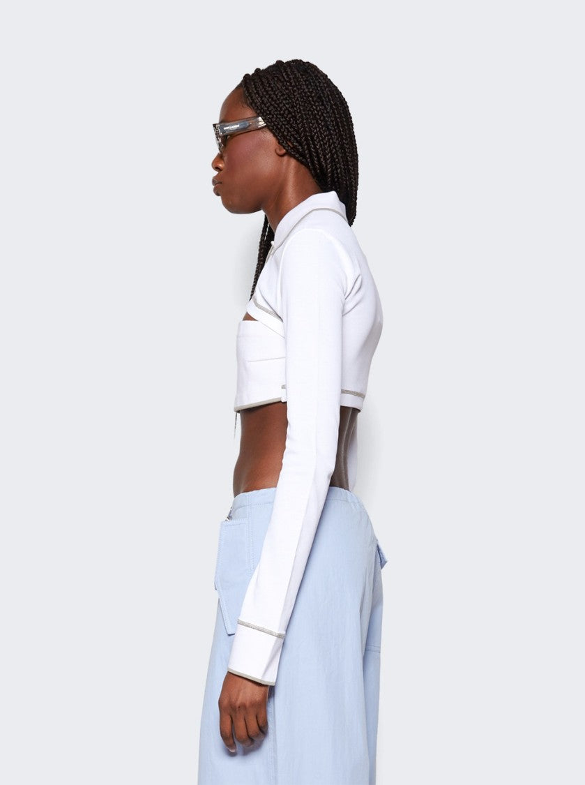Dion Lee Shrunken Snap Polo Top