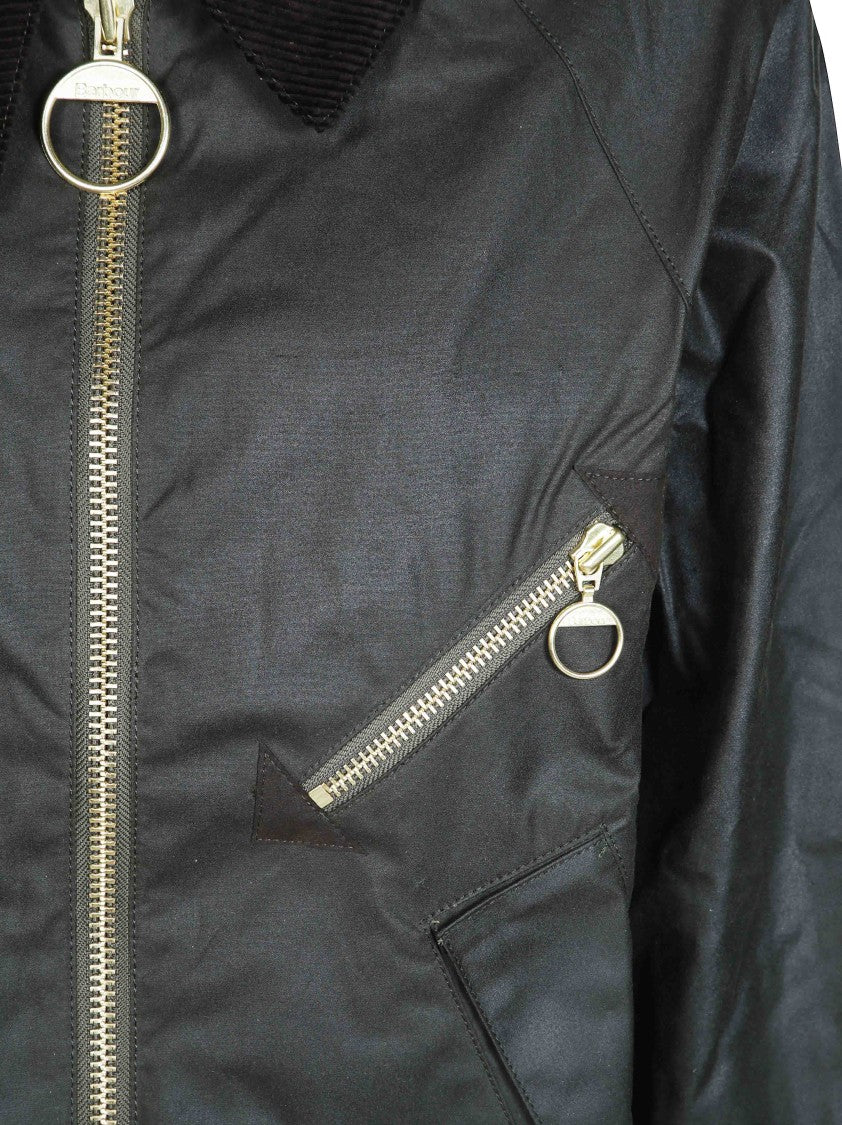 Barbour Arlene Wax Jkt Cropped Boxy Waxed Jacket