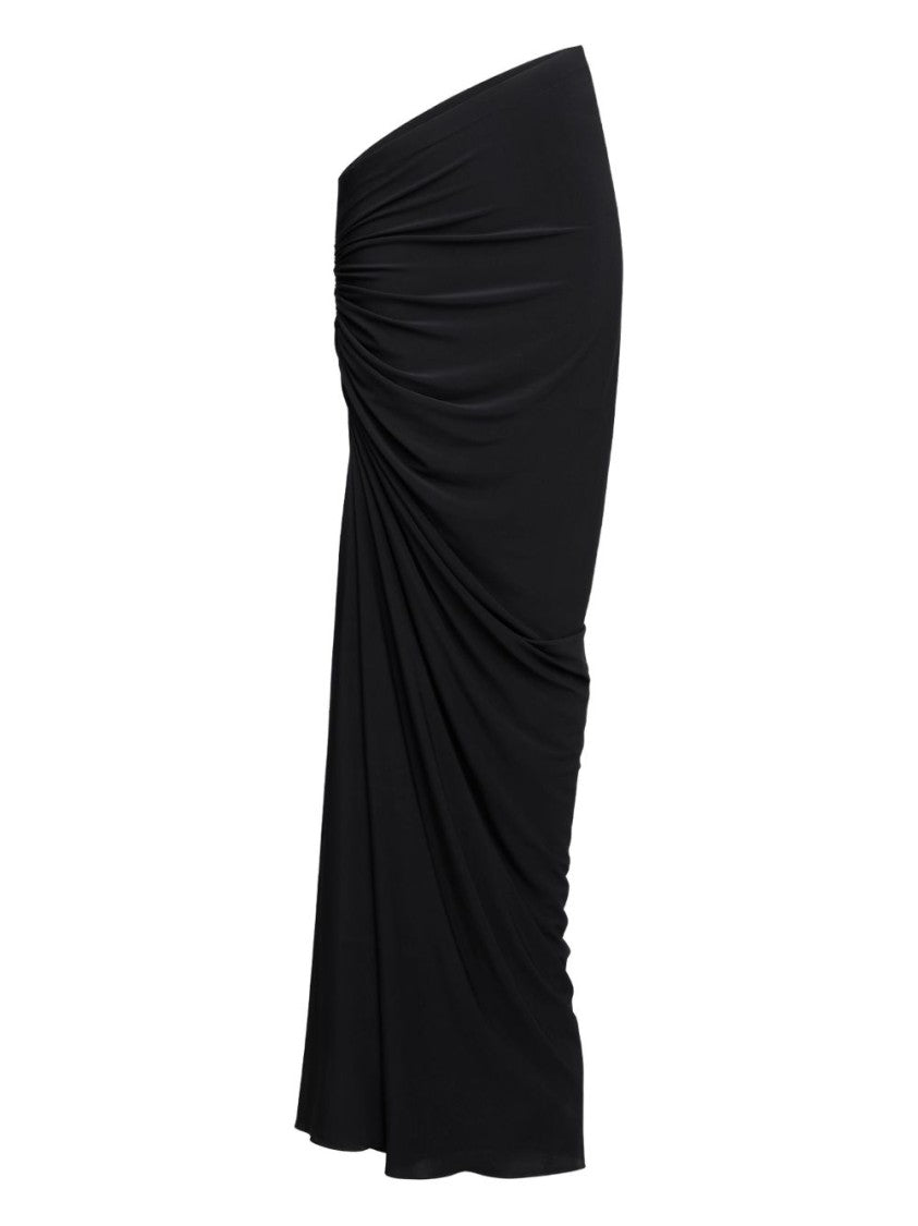 Alaïa Long Draped Skirt