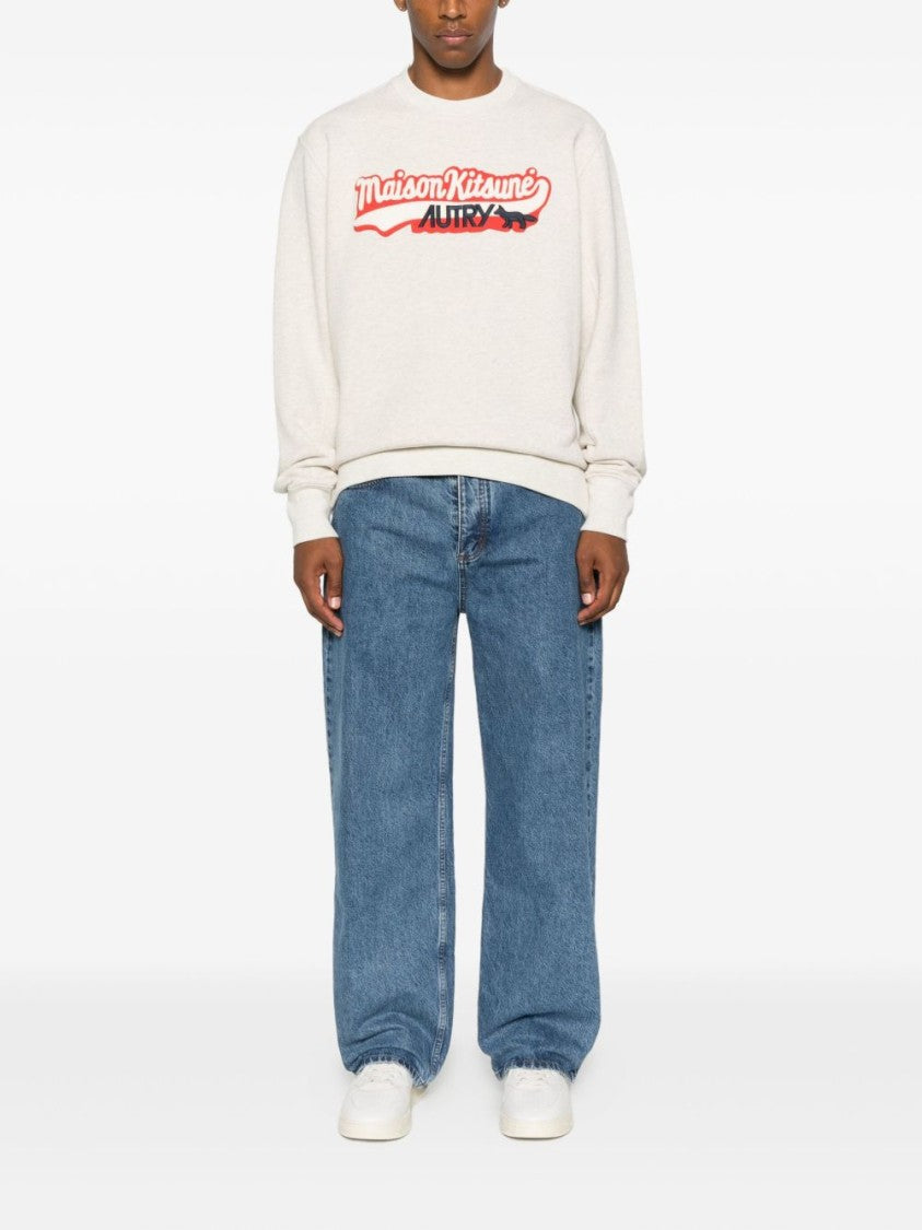 Autry Rgrey Cotton Sweatshirt With Bold Logo