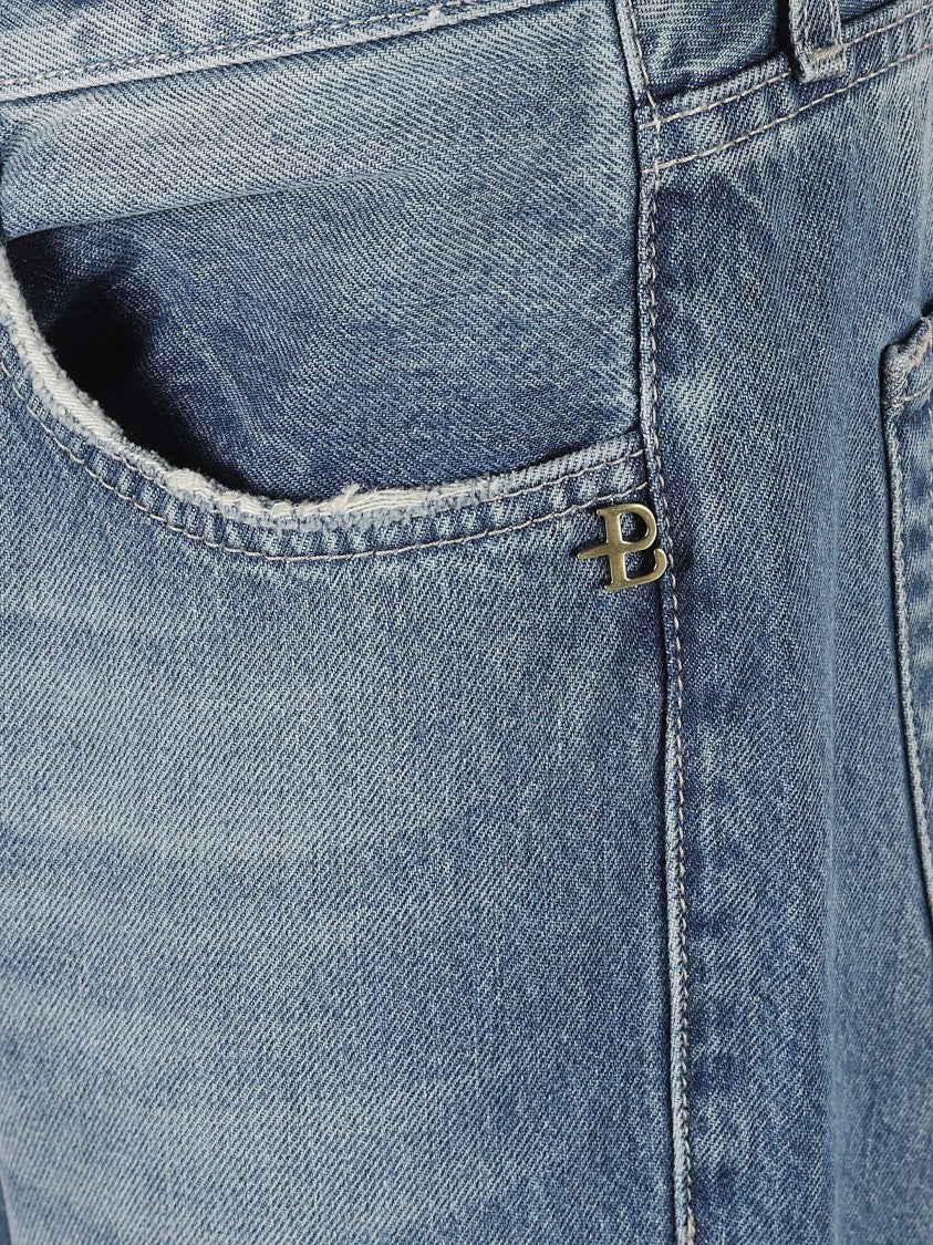 Ballantyne Faded Blue Five-Pocket Denim Jeans