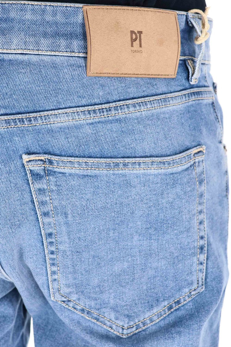 Pt Denim Reggae Tapered Suede Label Jeans