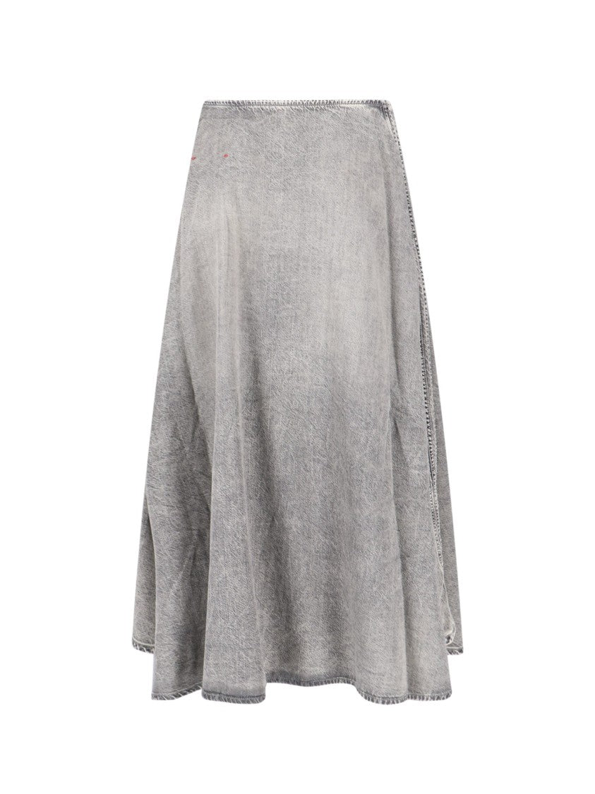 Diesel "De-Annie-S2" Midi Skirt – Grey