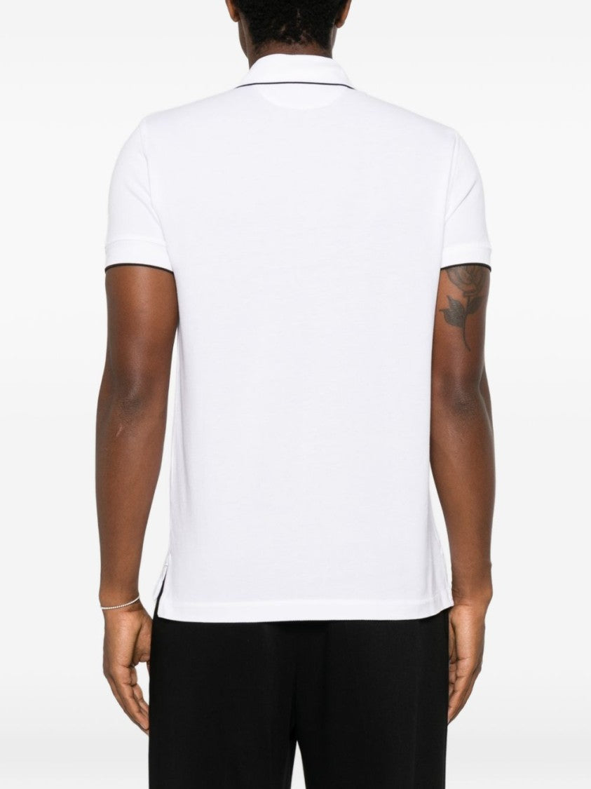 Tom Ford Short-Sleeve Subtle Black Piping Polo Shirt