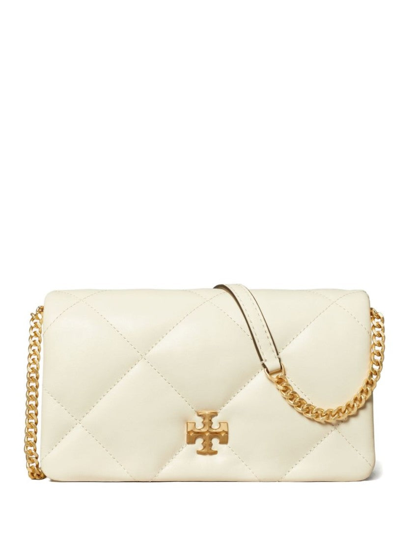 Tory Burch Quilted White Cow Leather Wallet