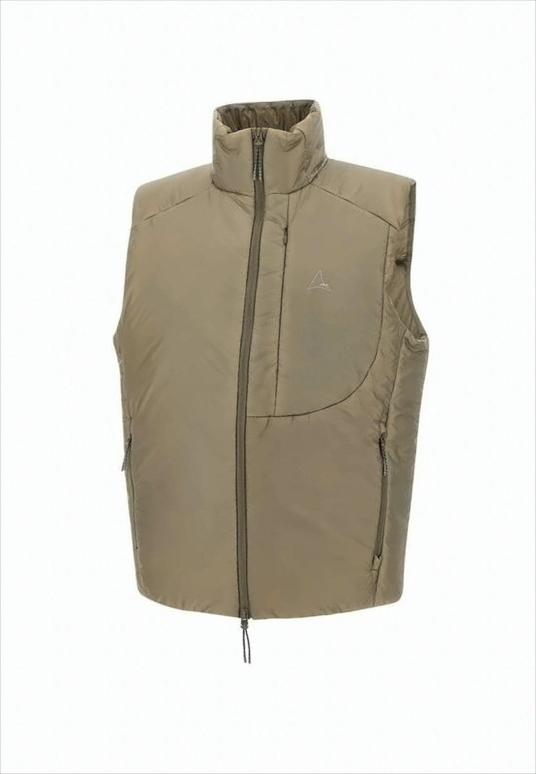 Roa High-Collar Sleeveless Vest With Minimalist Logo