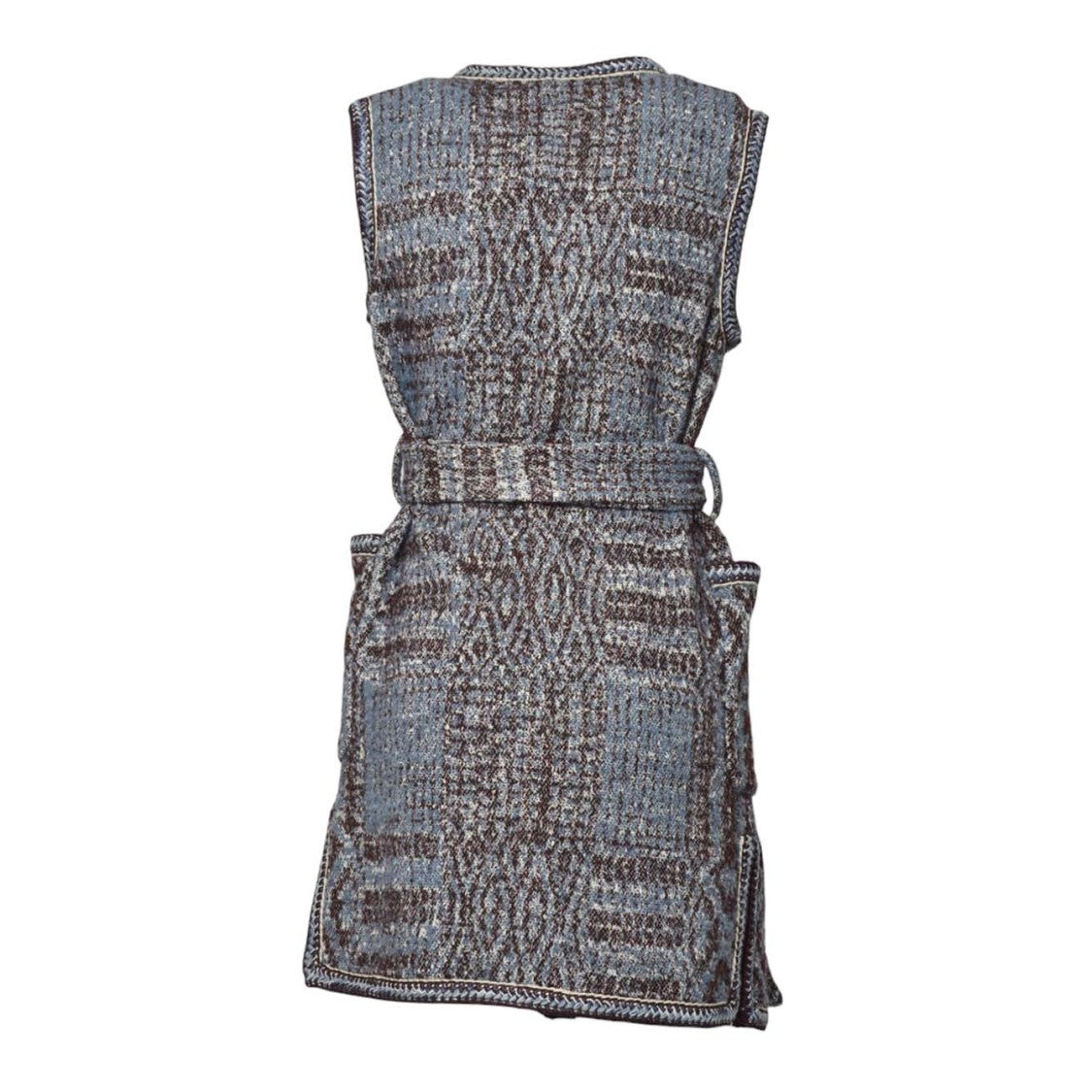 Etro Textured Knit Dress With Geometric Pattern