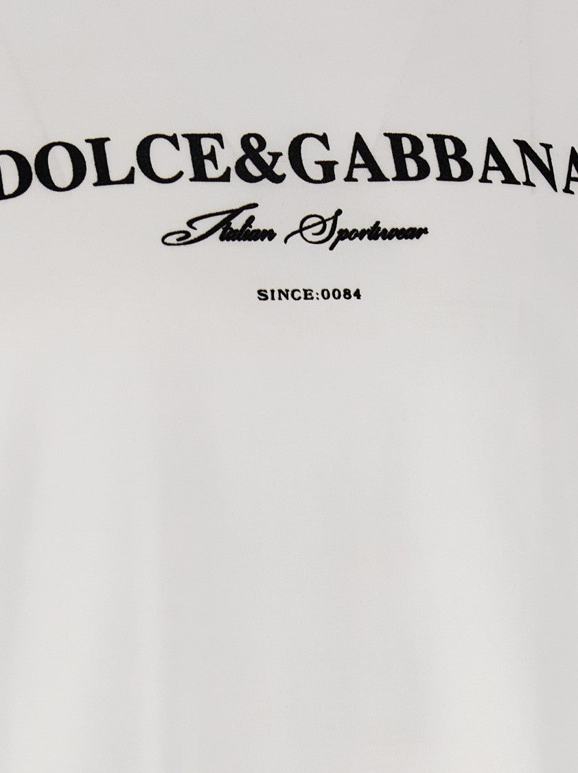 Dolce & Gabbana Flock Print T-Shirt
