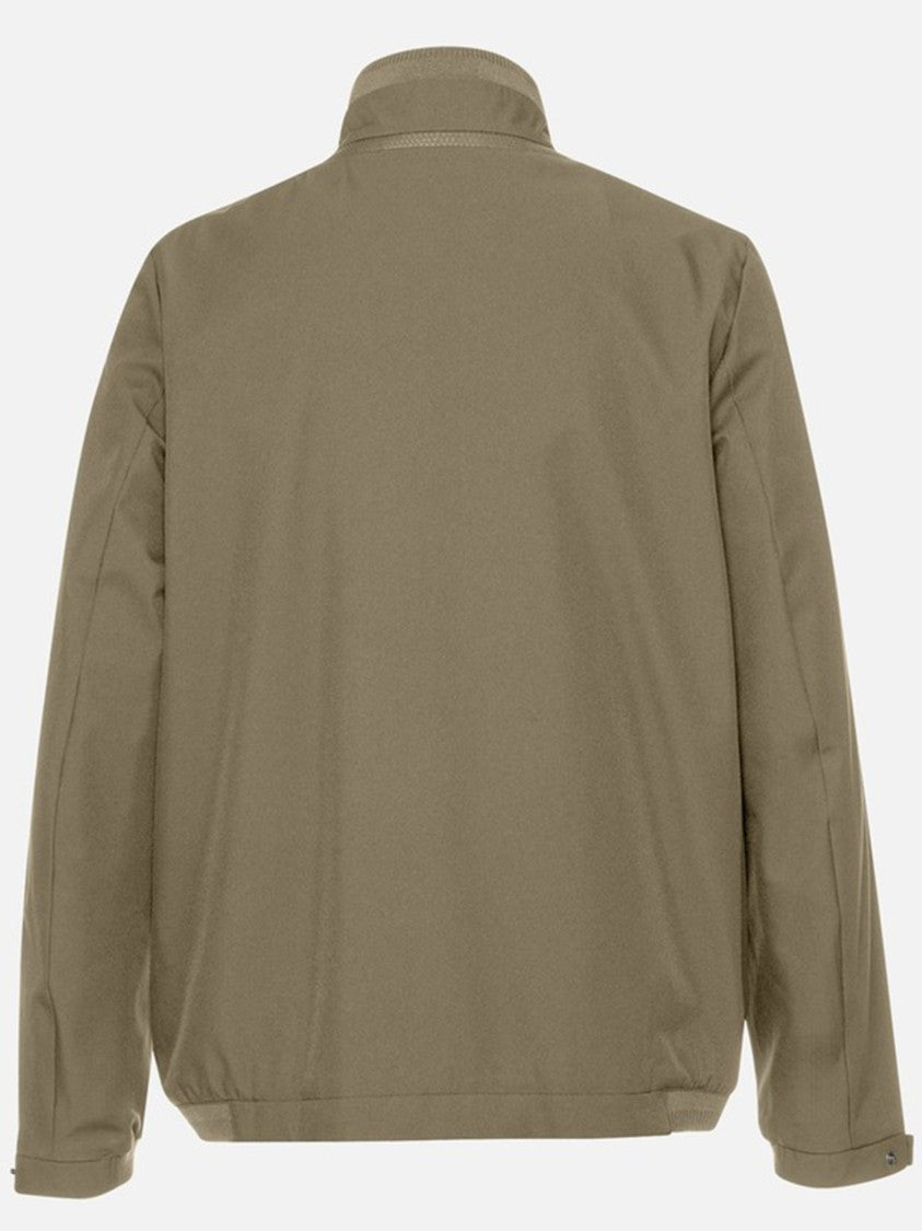 Geox Spherica Brown Minimalist High Collar Jacket