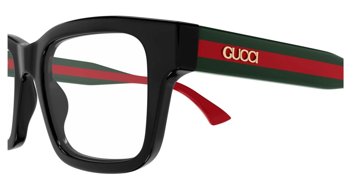 Gucci Eyeglasses Gg1865o 004 Black Green Transpare 52/20/145