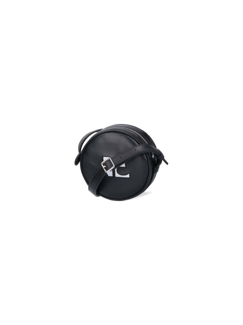 Courrèges "Reedition Circle" Mini Bag – Black