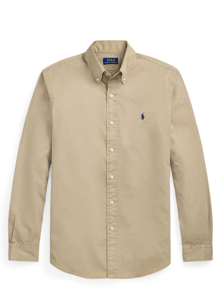 Polo Ralph Lauren Custom-Fit Cotton Twill Shirt With Pony Embroidery