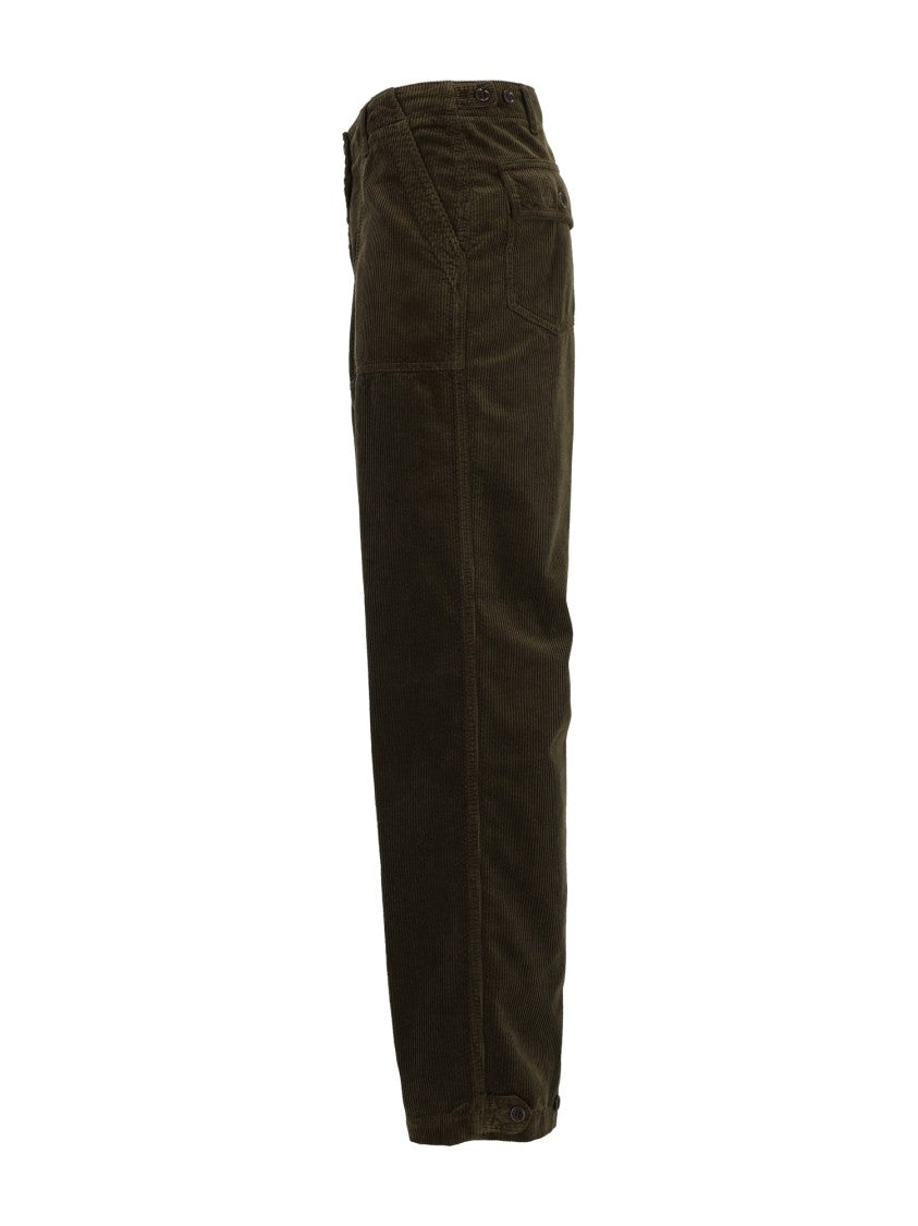 Aspesi Straight Leg Corduroy Straight-Leg Pants