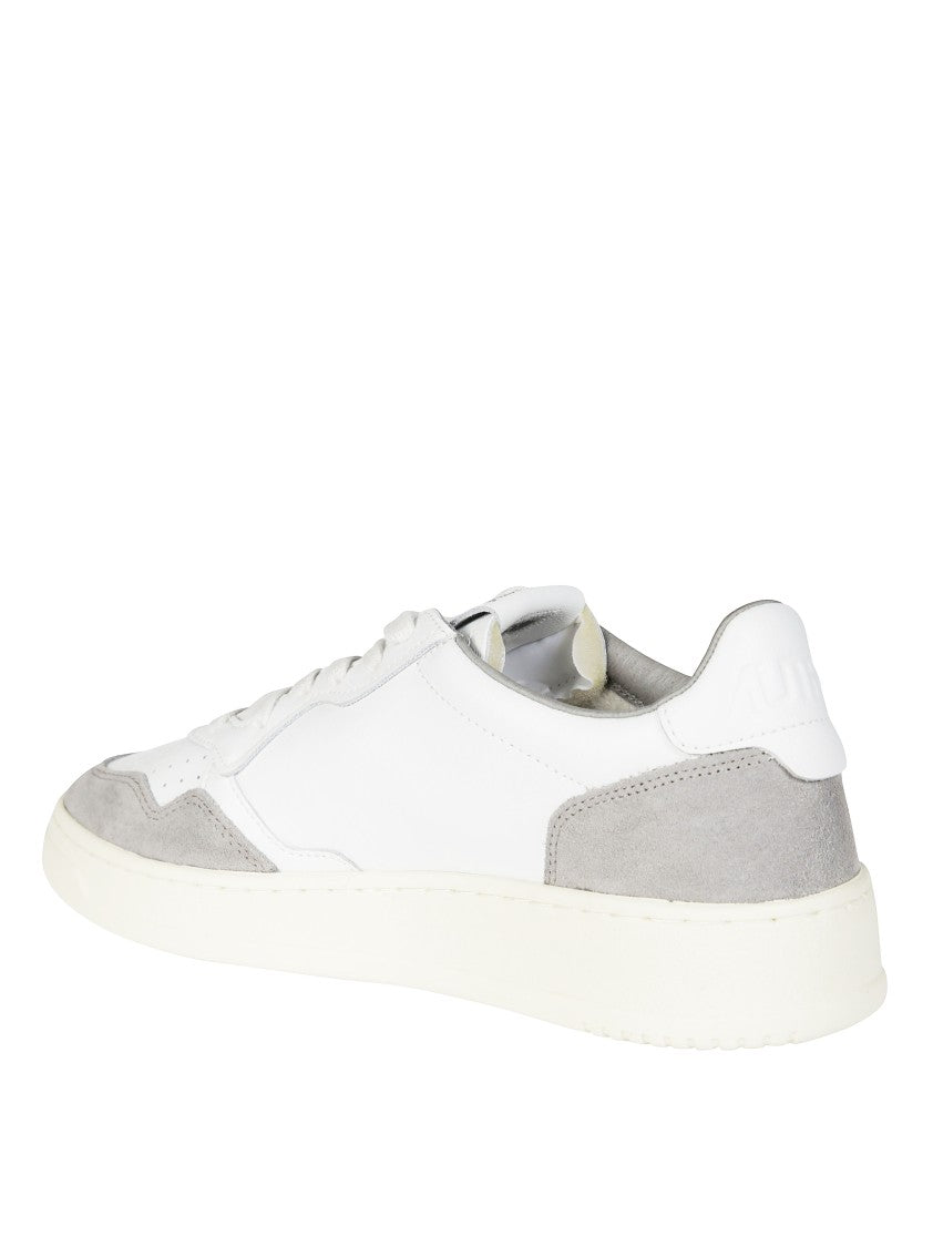 Autry Low-Top Light Grey Suede Sneakers