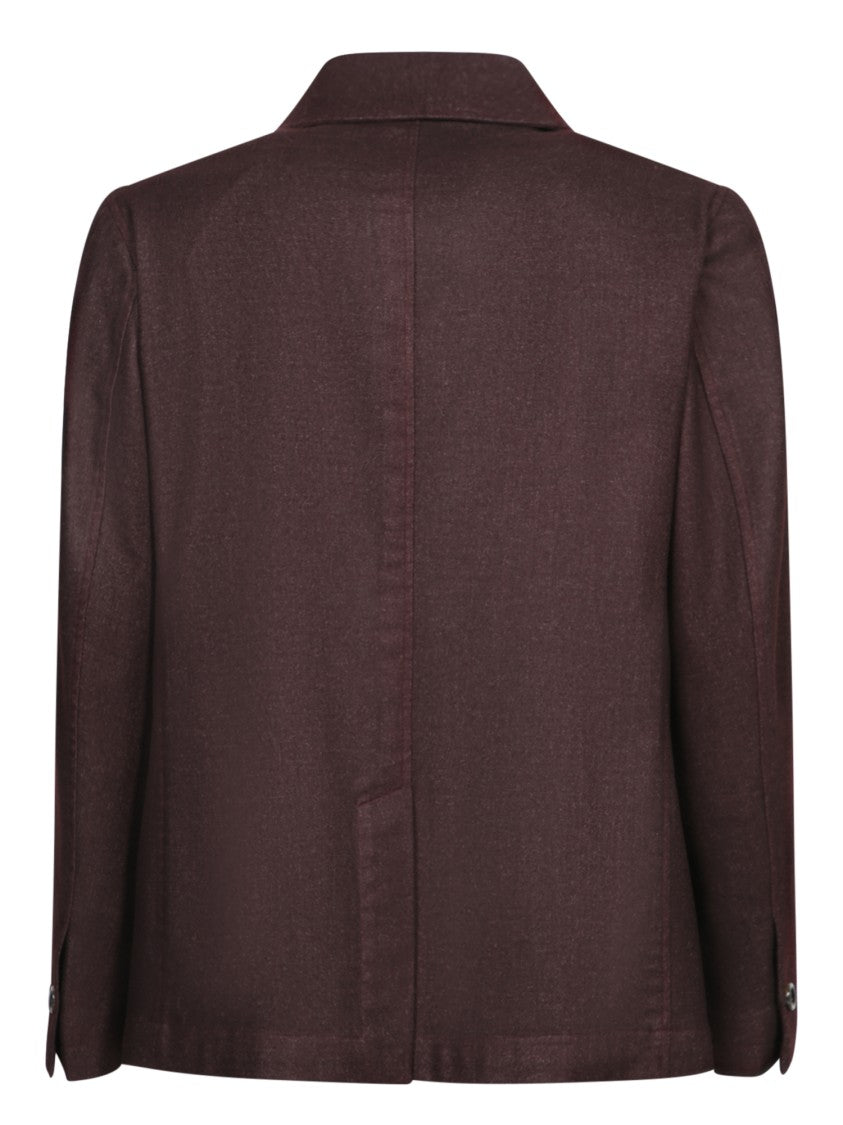 Dell'oglio Bordeaux Blazers With Tailored Silhouette