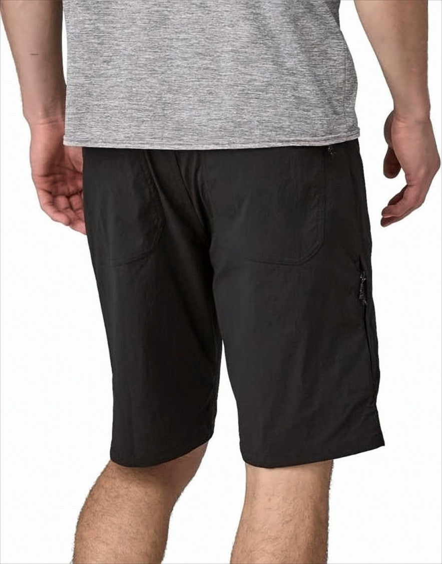 Patagonia Minimalist Black Tailored Shorts With Functional Pockets