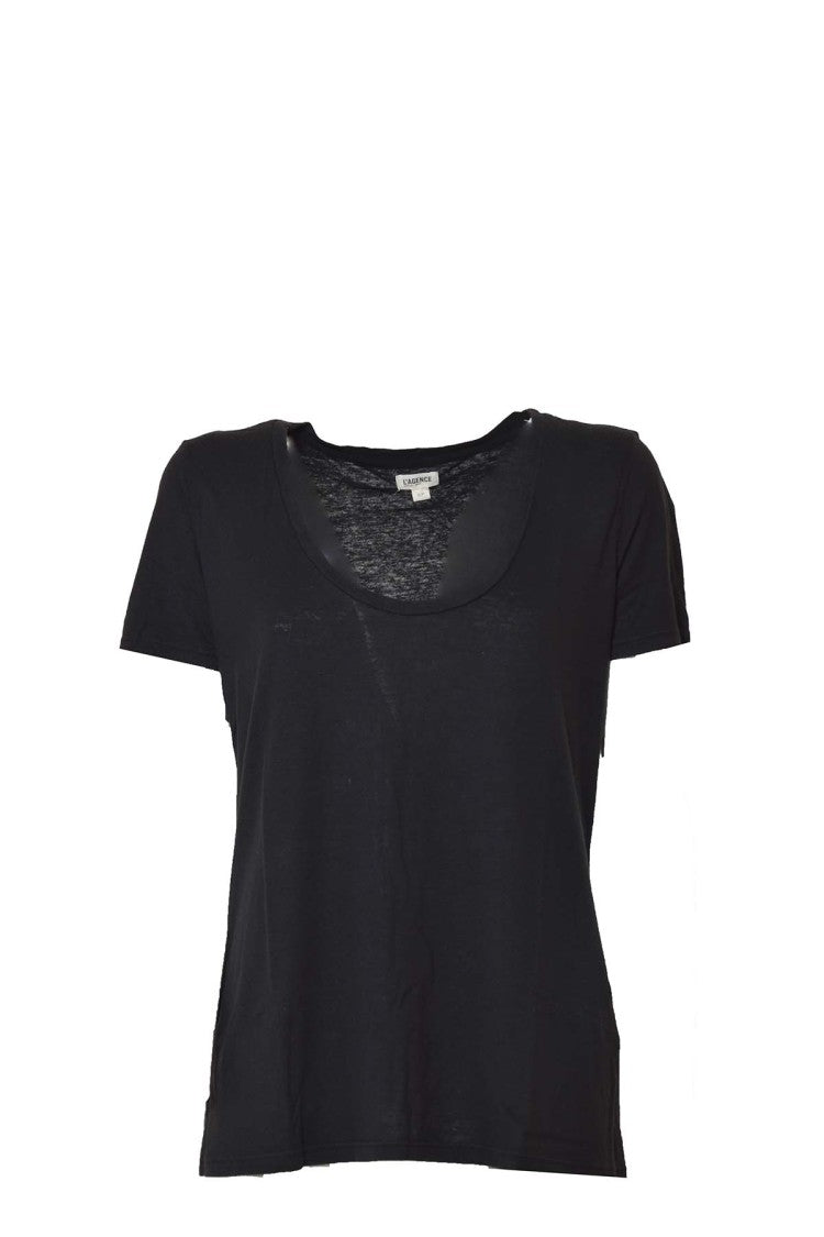 L'agence Black Harvey Round-Neck T-Shirt