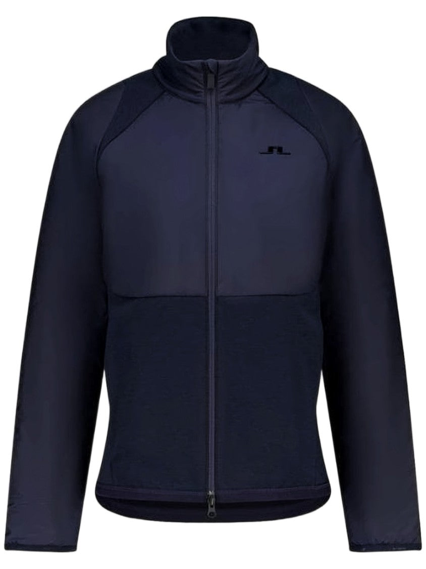 J Lindeberg Two-Tone Women's Jacket With High Collar And Full Front Zipper